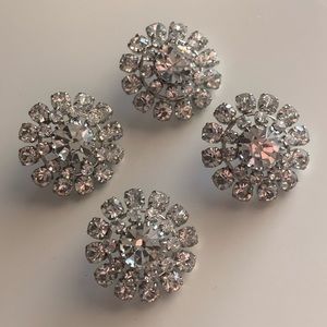 Crystal Rhinestone Buttons